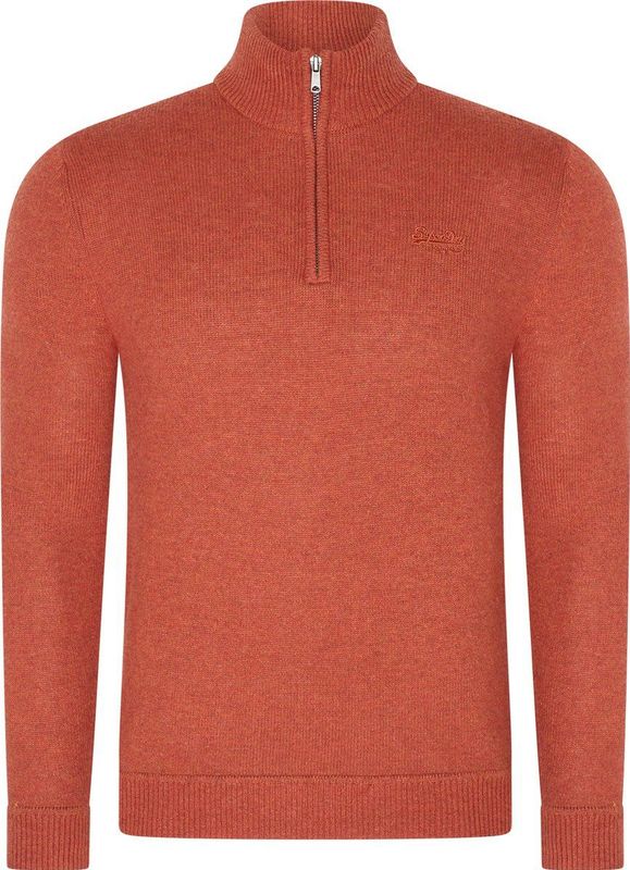 Superdry - Essential - Gebreide Trui - Opstaande Kraag - Mesh