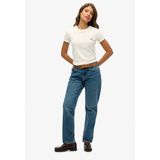 Jeans - Mid Rise Straight Leg - Blauw - Katoen - Vijf Buitenzakken
