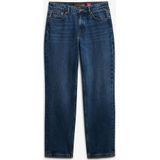 Jeans - Mid Rise Straight Leg - Blauw - Katoen - Vijf Buitenzakken