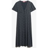 Superdry - Printed Button Up Short Sleeve Midi Tea Dress - A-lijn Jurk