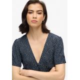 Superdry - Printed Button Up Short Sleeve Midi Tea Dress - A-lijn Jurk