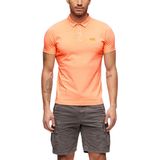 Superdry Poloshirt Essential Logo Neon Jersy Polo M1110419a Fiery Coral Mannen
