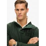 Superdry - Vintage Athletic Henley - Sweatshirt - Charcoal Marl