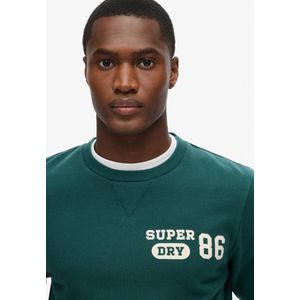 Superdry - Athletic - Sweatshirt - Grijs - Katoen - Grafische Print