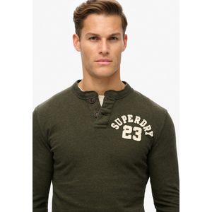 Superdry - T-shirt - Zwart - Katoen - Slim Fit