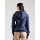 Superdry Luxe Metallic Logo Sweatshirt Met Rits Blauw Vrouw