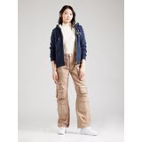 Superdry, Dames, Sweatshirts & Hoodies, Blauw, Maat: 2XS Synthetisch,