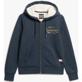 Superdry Luxe Metallic Logo Sweatshirt Met Rits