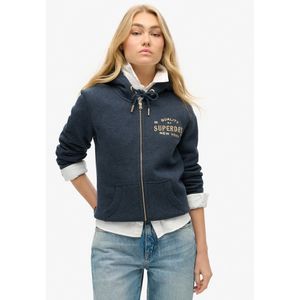 Superdry Luxe Metallic Logo Sweatshirt Met Rits