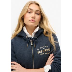 Superdry - W2012159A - Hooded Sweatshirt - Marineblauw - Luxe Logo