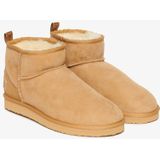 Superdry - Suede Sherpa Mini Sneeuwlaarzen - Gun - Schapenvachtsuede - Laag Design