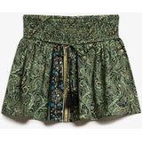 Superdry - St Tropez Paisley - Korte Rok - Met Gerimpelde Tailleband - Botanische Print