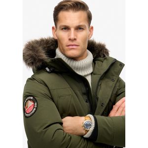Superdry - Everest Parka - Gewatteerde Jas - Heren - Met Imitatiebont