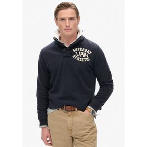 Superdry Vintage Athletic Henley Sweatshirt Blauw Man