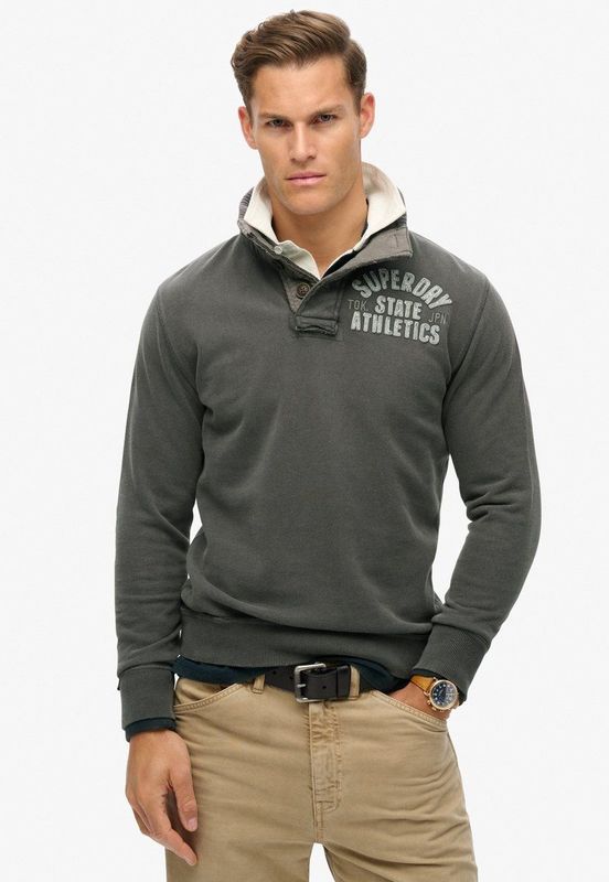 Superdry Sweatshirt Vintage Athletic Henley Jumper