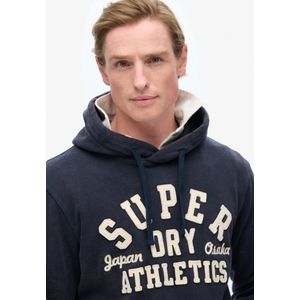Superdry Vintage Athletic Hoodie Zwart Man