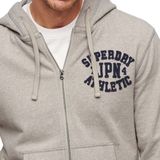 Superdry Vintage Athletic Sweatshirt Met Rits Grijs Man