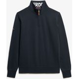 Superdry - Core Logo Henley Half Zip - Trui - Eclipse Navy