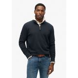 Superdry - Core Logo Henley Half Zip - Trui - Eclipse Navy