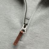 Superdry - Core Pique Henley Sweatshirt - Met Halve Rits