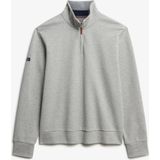 Superdry - Core Pique Henley Sweatshirt - Met Halve Rits