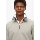 Superdry - Core Pique Henley Sweatshirt - Met Halve Rits