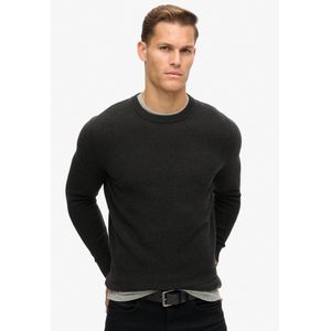 Superdry - Textured Trui - Katoen - Ronde Hals - Lange Mouwen