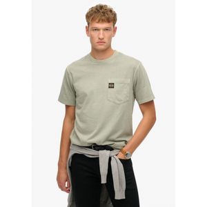 Superdry - Contrast Stitch Pocket T-shirt - Korte Mouwen - Zwart - Katoen