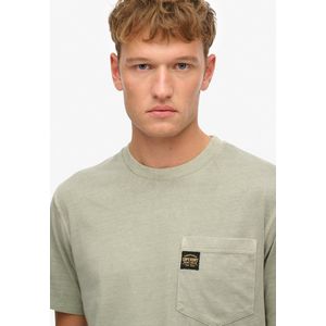 Superdry - Contrast Stitch Pocket T-shirt - Katoen - Zwart