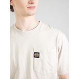 Superdry - Contrast Stitch Pocket - T-shirt - Zwart - Katoen, Losse Pasvorm