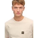 Superdry - Contrast Stitch Pocket - T-shirt - Zwart - Katoen, Losse Pasvorm