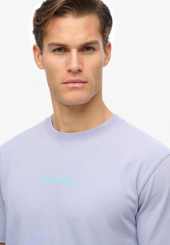 Katoen T-shirt - Lila - Casual - Korte Mouwen