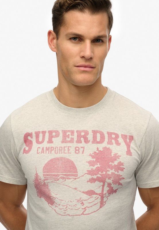Superdry - Lo-fi Outdoor - T-shirt - Zwart - Katoen