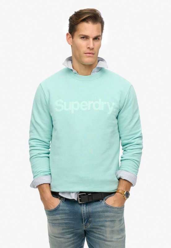 Klassiek - Sweatshirt - Groen - Katoen