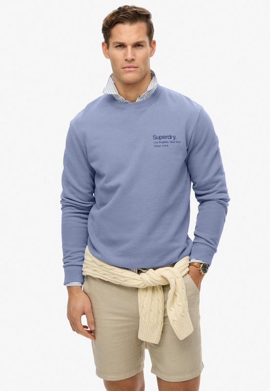 Superdry - Core Logo City - Sweatshirt - Middelzwaar - Licht Geborsteld Katoen