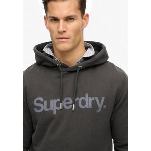 Superdry - Core Logo City Hoodie - Grijs - 100% Katoen