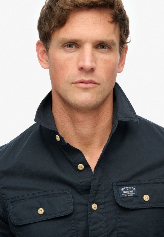 Superdry - Cotton Workwear - Overhemd - Lange Mouwen - Relaxed Fit - Katoen