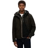 SUPERDRY Trekker Jas - Zwart - Gewatteerd - Softshell Mouwen