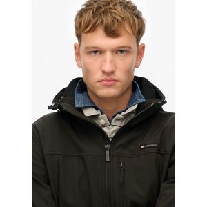 SUPERDRY Trekker Jas - Zwart - Gewatteerd - Softshell Mouwen