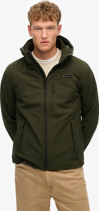 SUPERDRY Trekker Jas - Zwart - Hybride Ontwerp - Gewatteerd Lichaam