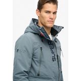 Superdry - Hooded Ultimate Embroidered Windbreaker Jacket - Zwart - 100% Gerecycled Polyester