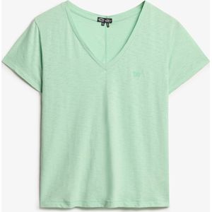 Superdry - Geborduurd T-shirt - Dames - V-hals - Ruimvallend
