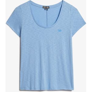 Superdry - Scoop Neck T-shirt - Katoen - Zwart