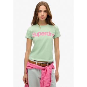 Superdry - Core Logo City Fitted T-shirt - Katoen - Slim Fit - Korte Mouwen