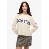 Superdry - Athletic Essential Graphic Long Sleeve Top - Zwart - 100% Katoen