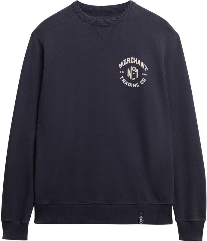 Superdry - Merchant - Sweatshirt - Grijs - Katoen