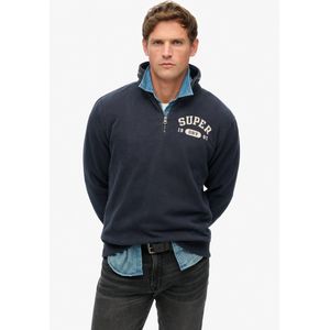 SUPERDRY Athletic Ess Half Zip Sweatshirt - Grijs - Katoen
