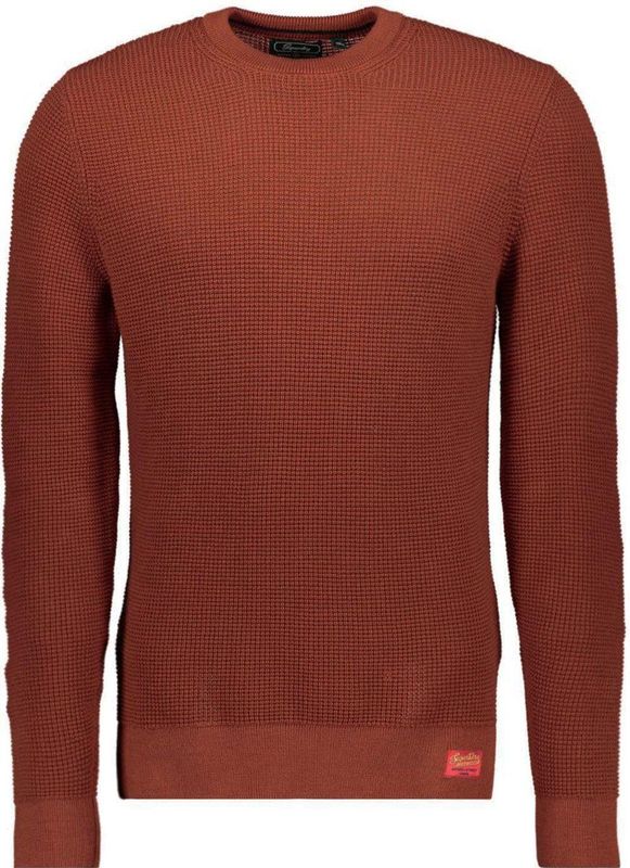 Superdry - M6110657A - Gebreide Trui - Wit - Katoen