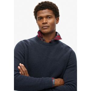Superdry - Textured Trui - Katoen - Lange Mouwen - Crew Neck