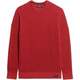 Superdry - Vintage Textured Crew Knit Jumper - Katoen - Groen